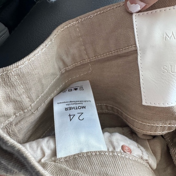 NWT MOTHER THE DODGER FLOOD - DARK KHAKI size 24 - Picture 9 of 9